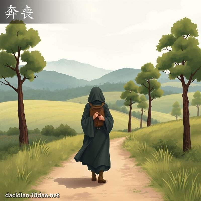 奔丧 - 国语大辞典配图