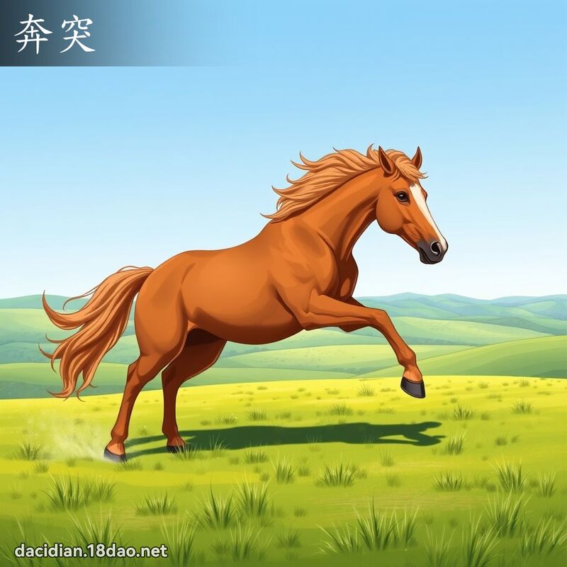 奔突 - 國語大辭典配圖