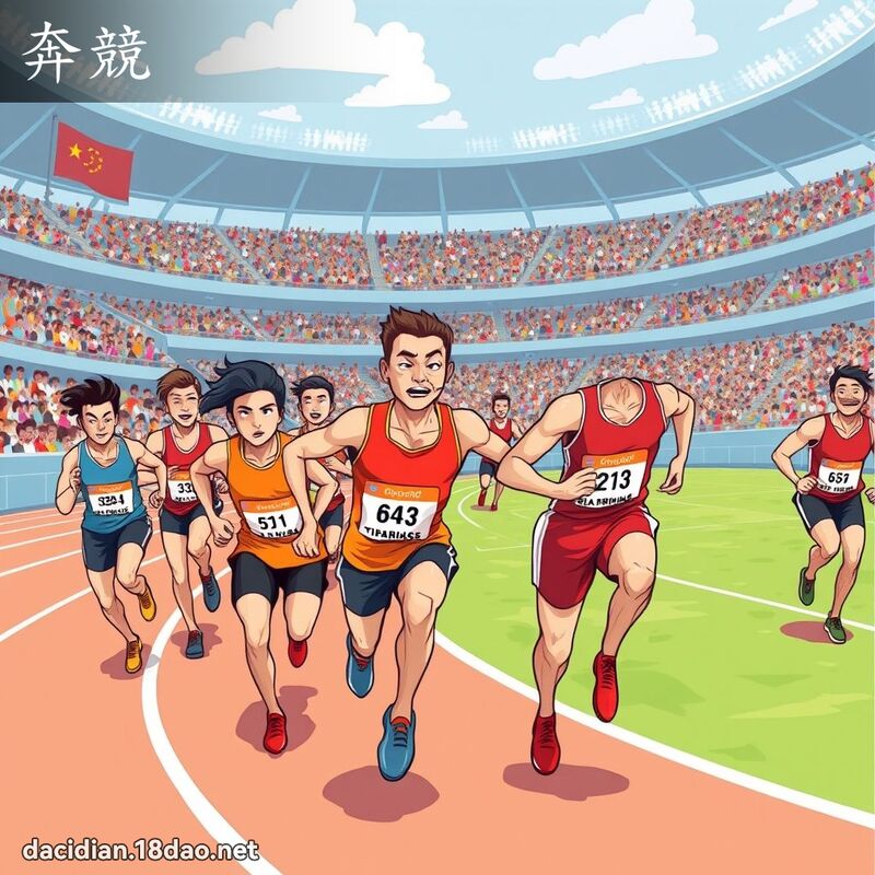 奔竞 - 国语大辞典配图