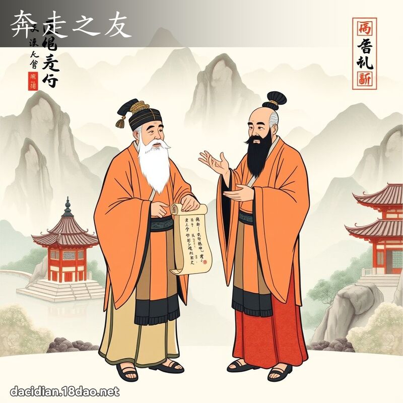 奔走之友 - 國語大辭典配圖