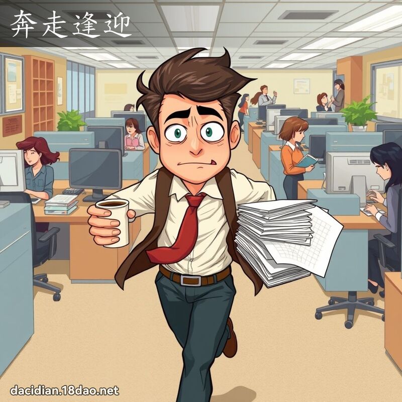 奔走逢迎 - 國語大辭典配圖