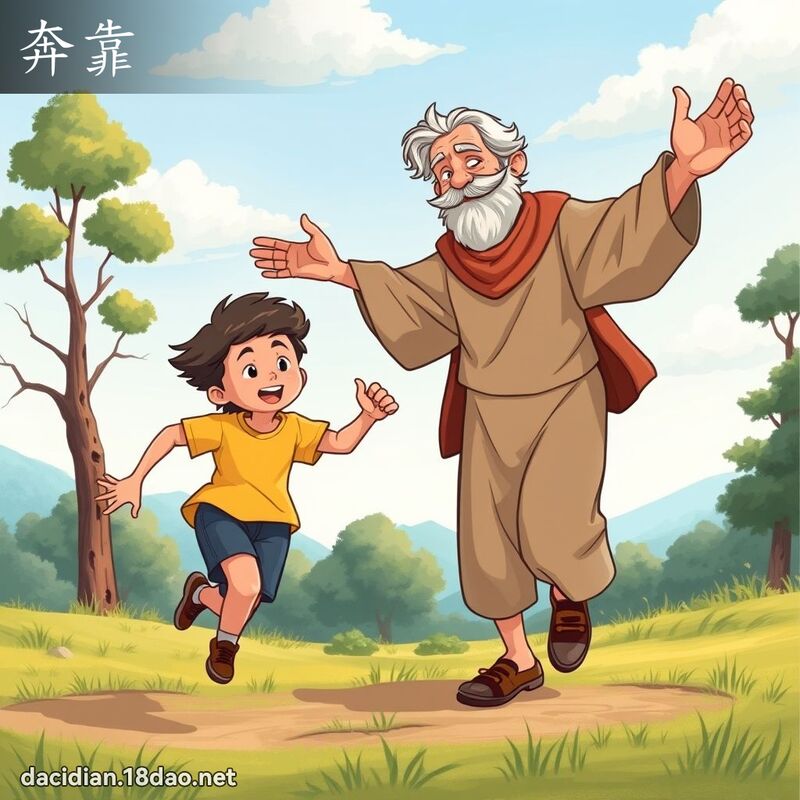 奔靠 - 國語大辭典配圖