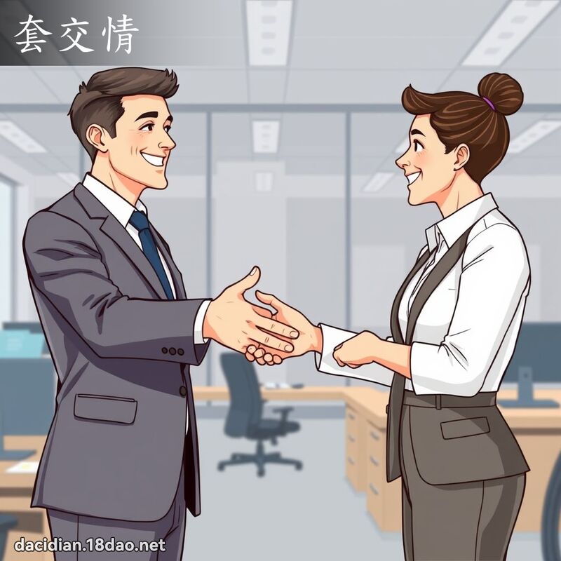 套交情 - 国语大辞典配图