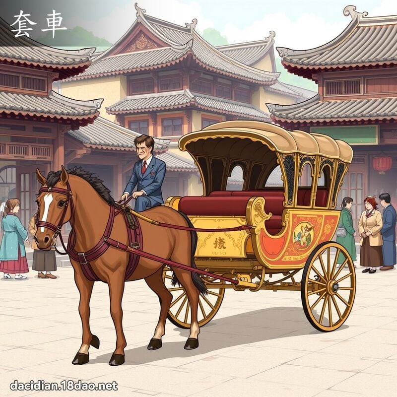 套车 - 国语大辞典配图