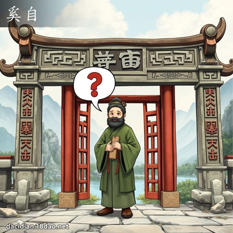 奚自 - 国语大辞典配图