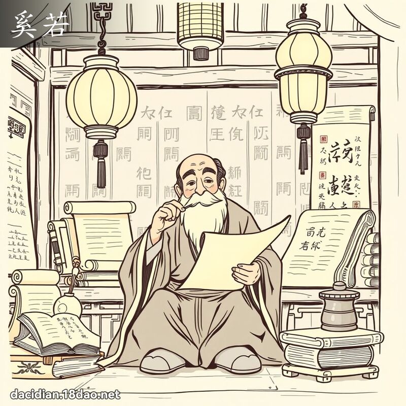 奚若 - 國語大辭典配圖