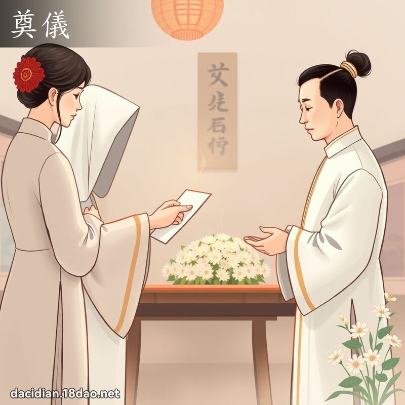 奠儀 - 國語大辭典配圖