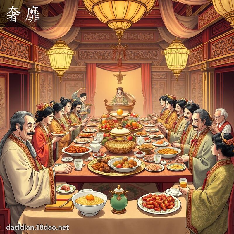 奢靡 - 國語大辭典配圖