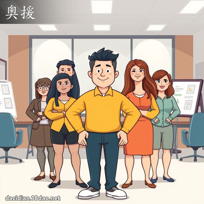 奧援 - 國語大辭典配圖