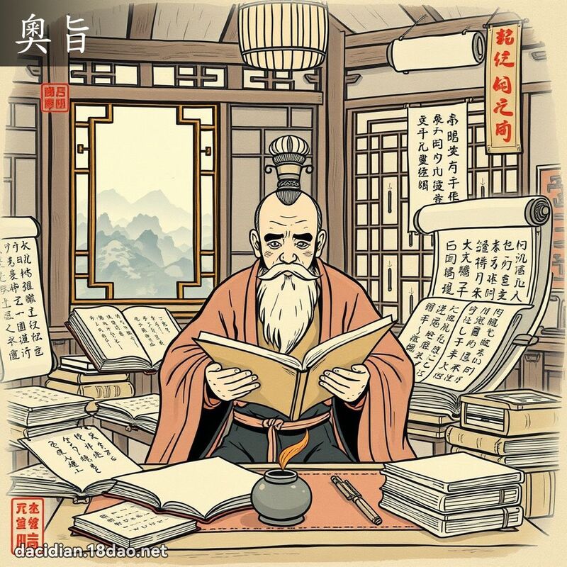 奧旨 - 國語大辭典配圖