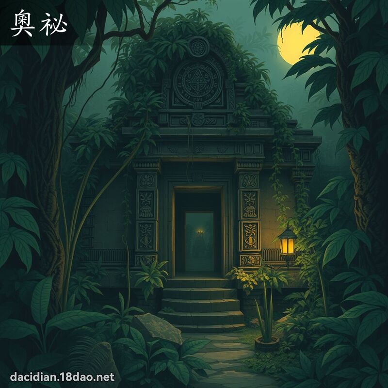 奧祕 - 國語大辭典配圖