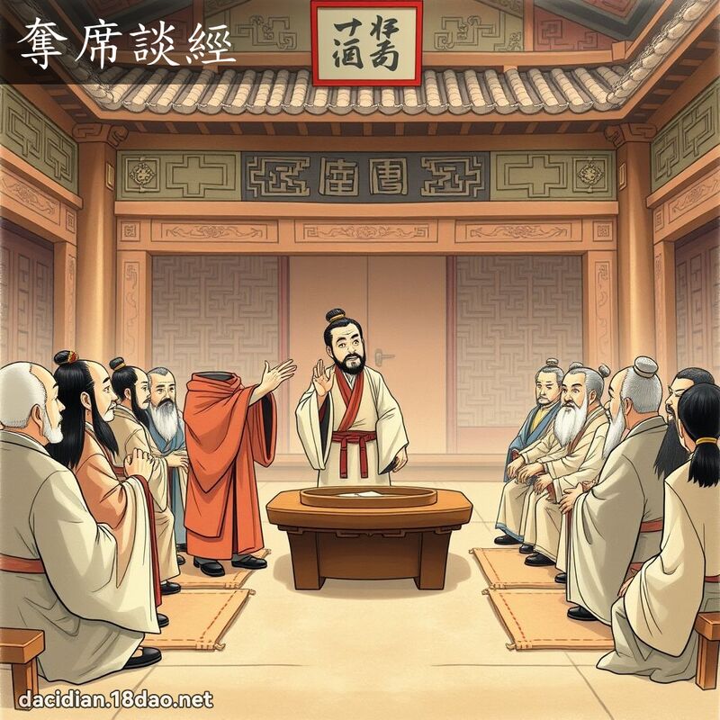 奪席談經 - 國語大辭典配圖