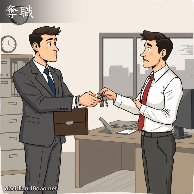 奪職 - 國語大辭典配圖