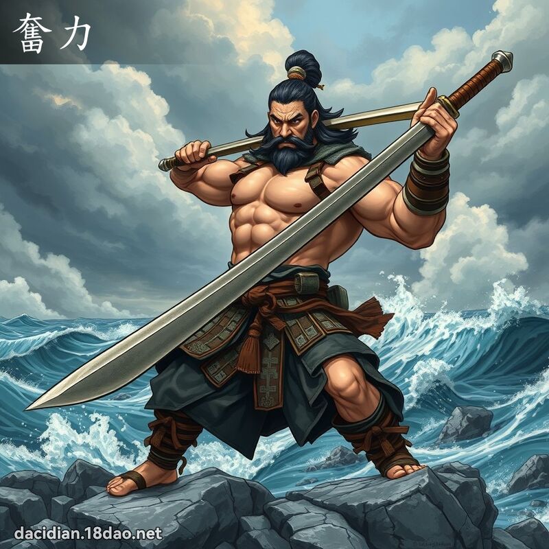 奮力 - 國語大辭典配圖