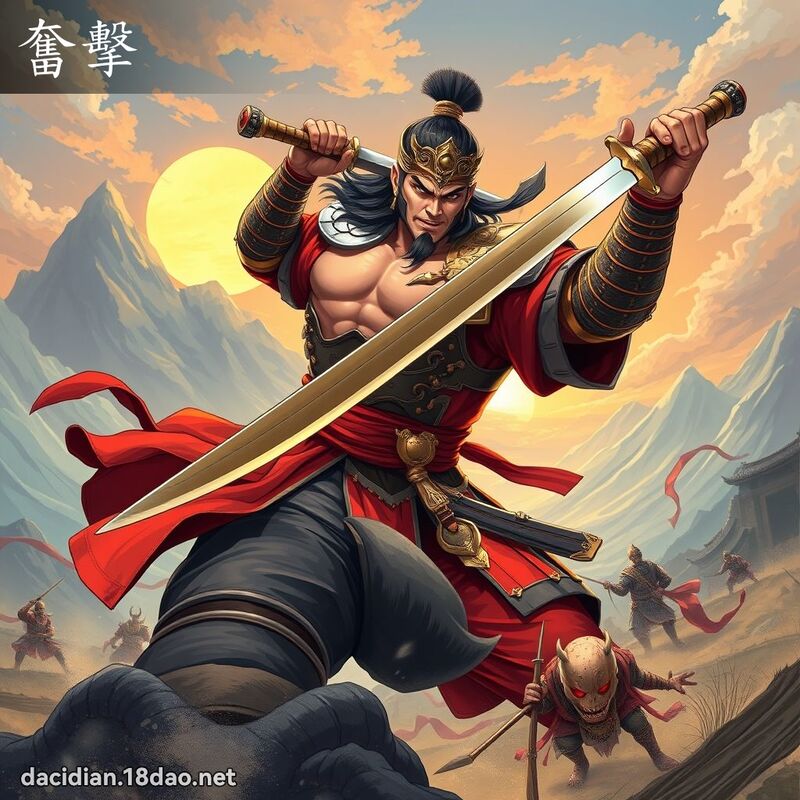 奮擊 - 國語大辭典配圖