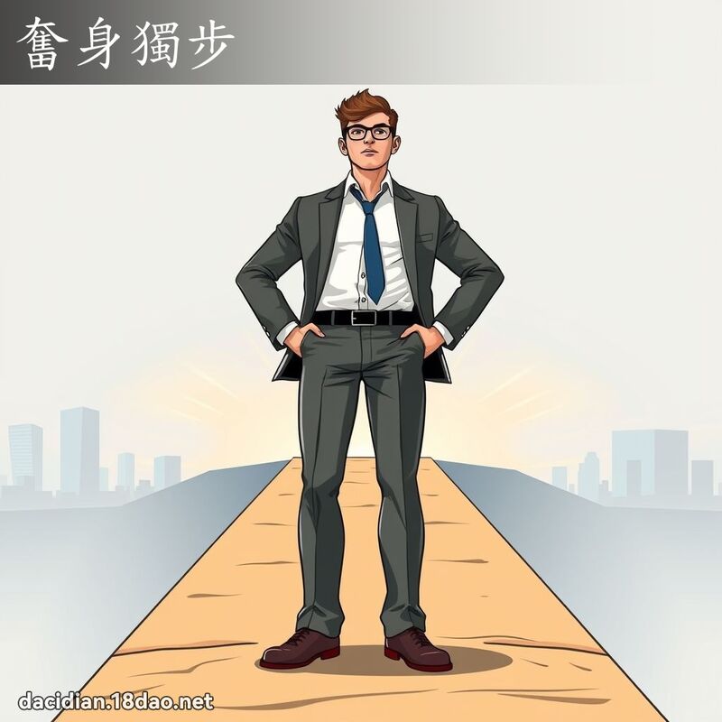 奮身獨步 - 國語大辭典配圖