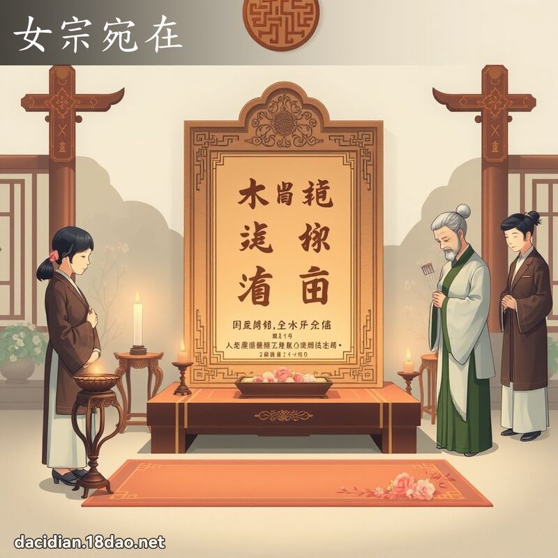 女宗宛在 - 國語大辭典配圖