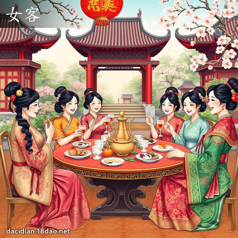 女客 - 国语大辞典配图