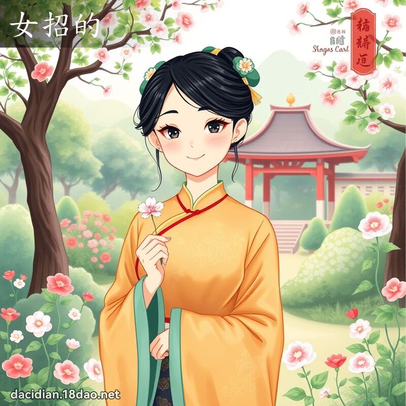 女招的 - 國語大辭典配圖