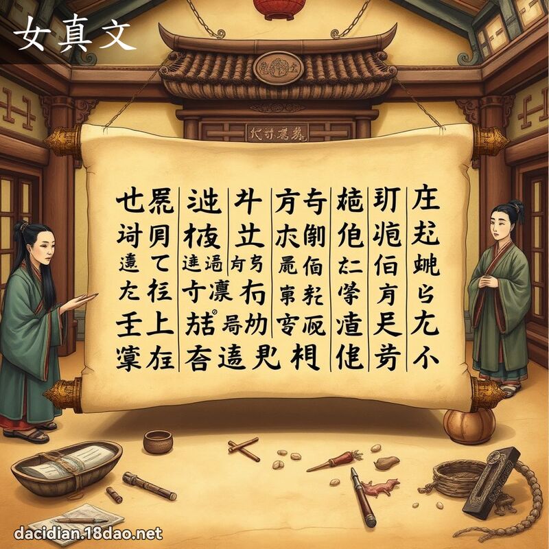 女真文 - 国语大辞典配图