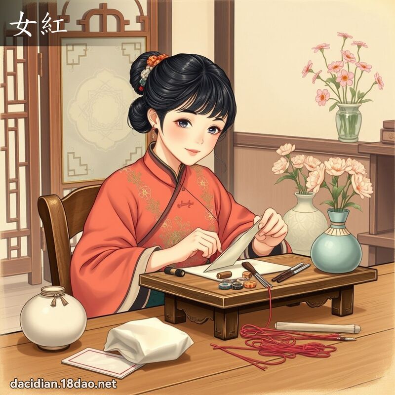 女红 - 国语大辞典配图