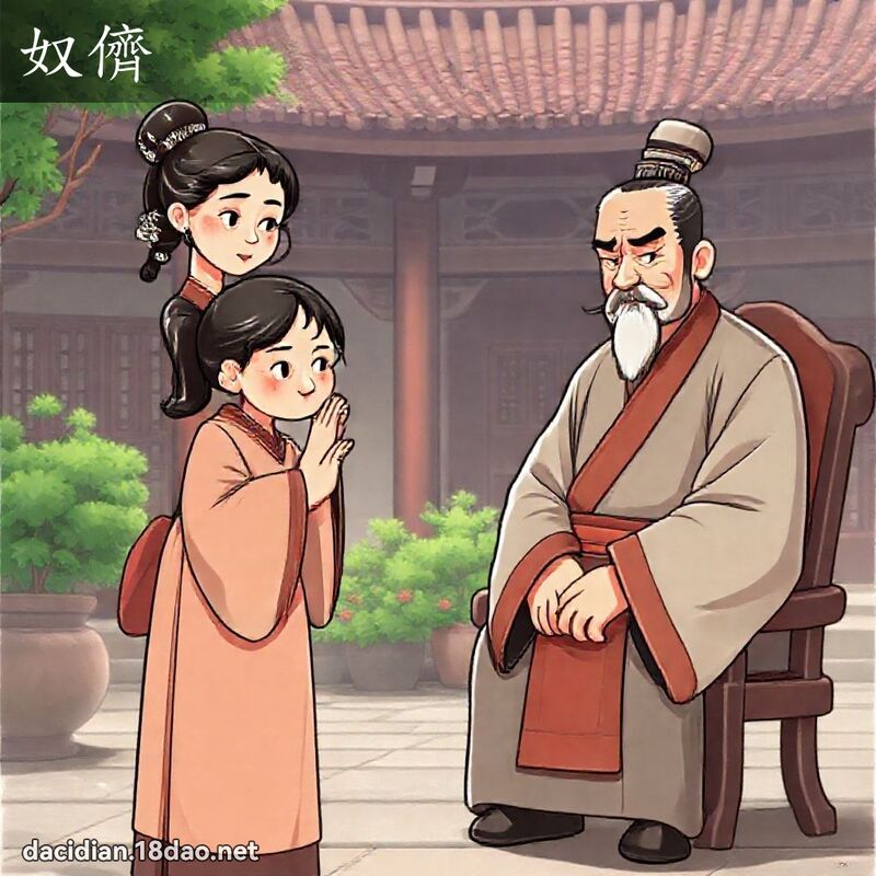 奴儕 - 國語大辭典配圖