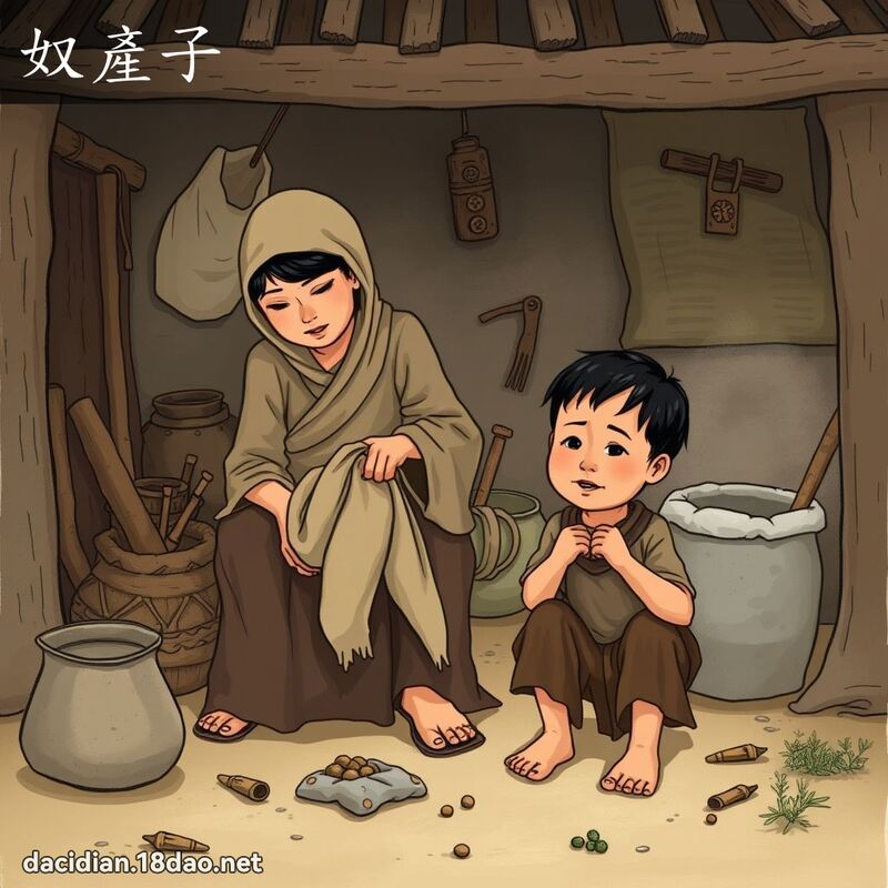 奴產子 - 國語大辭典配圖