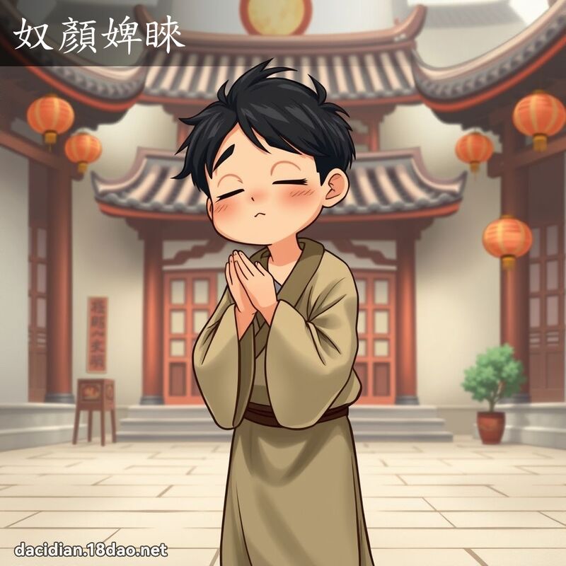 奴顏婢睞 - 國語大辭典配圖