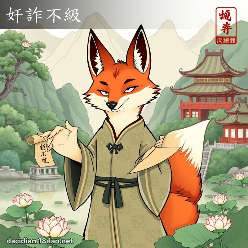 奸詐不級 - 國語大辭典配圖