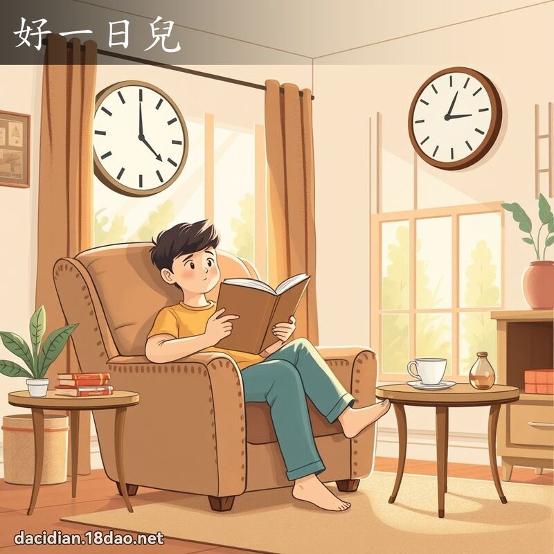 好一日儿 - 国语大辞典配图
