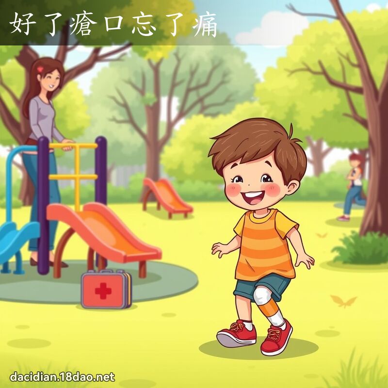 好了疮口忘了痛 - 国语大辞典配图