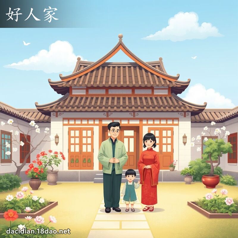 好人家 - 国语大辞典配图