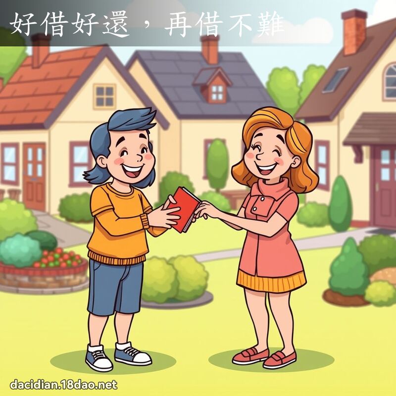 好借好還，再借不難 - 國語大辭典配圖