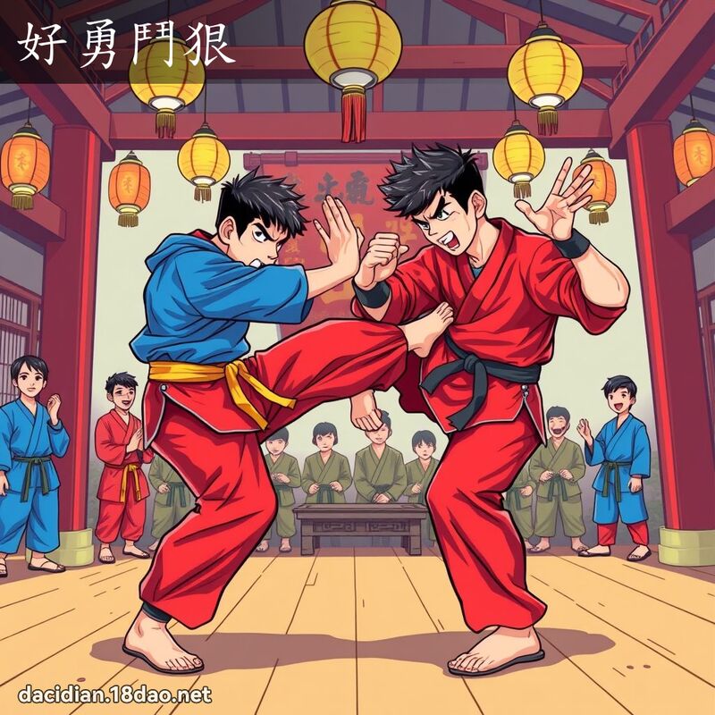 好勇斗狠 - 国语大辞典配图