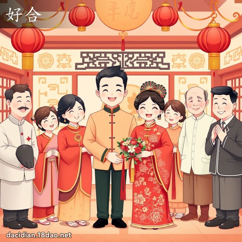 好合 - 国语大辞典配图