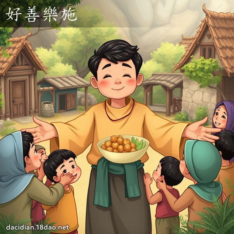好善樂施 - 國語大辭典配圖