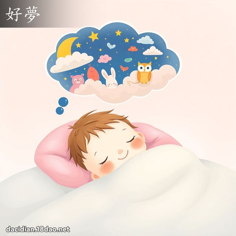 好夢 - 國語大辭典配圖