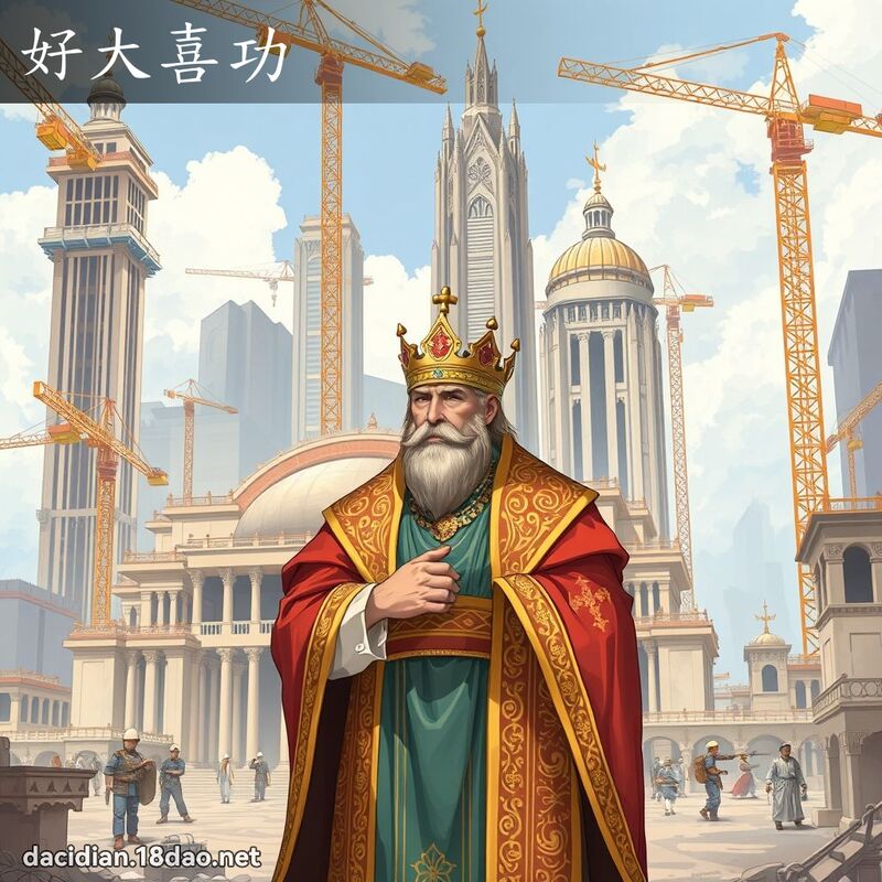 好大喜功 - 國語大辭典配圖