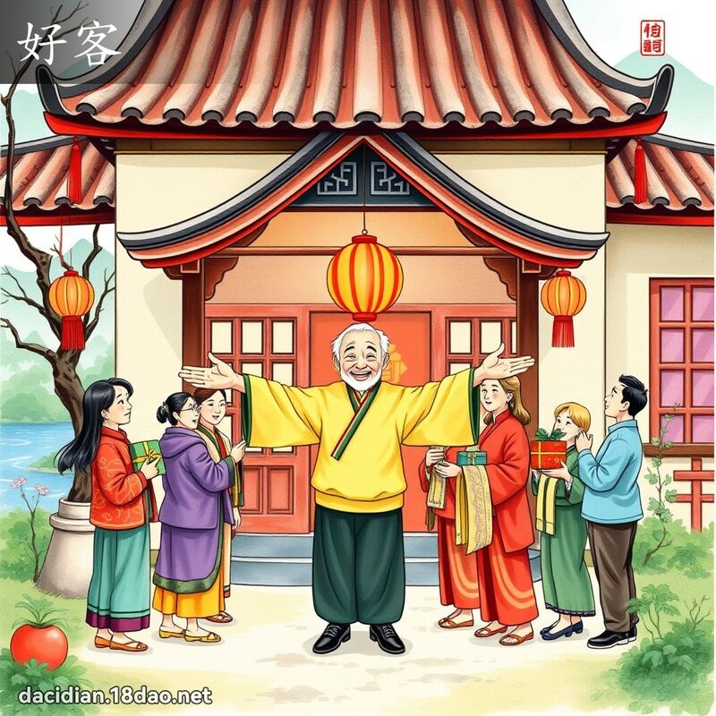 好客 - 國語大辭典配圖