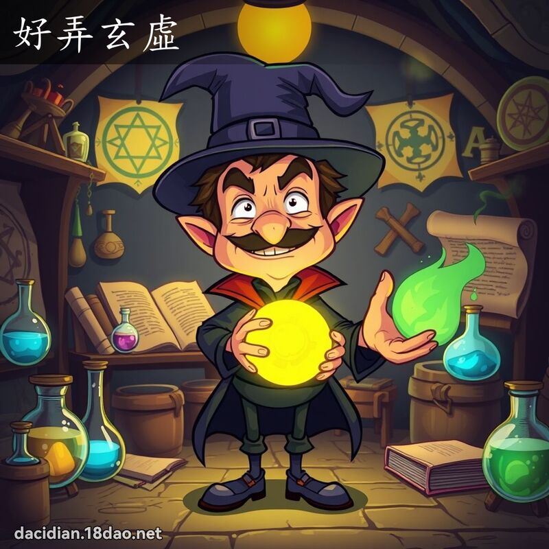 好弄玄虚 - 国语大辞典配图