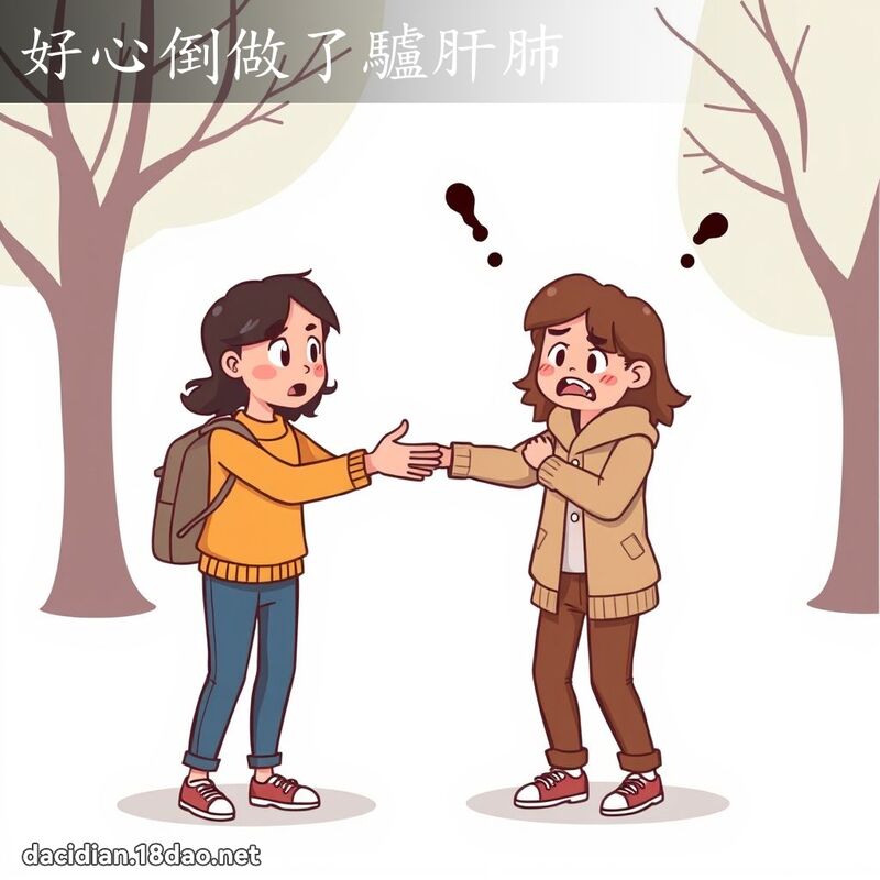 好心倒做了驢肝肺 - 國語大辭典配圖