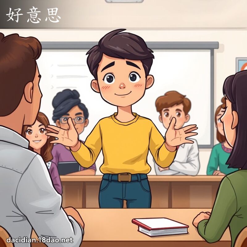 好意思 - 國語大辭典配圖