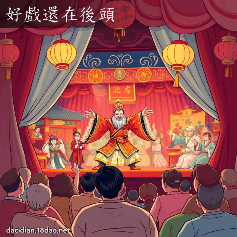 好戲還在後頭 - 國語大辭典配圖
