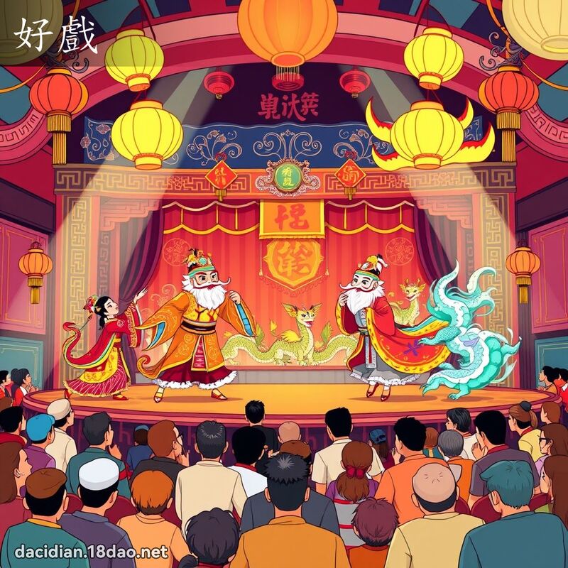 好戏 - 国语大辞典配图
