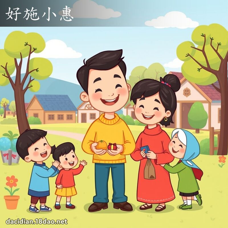 好施小惠 - 国语大辞典配图