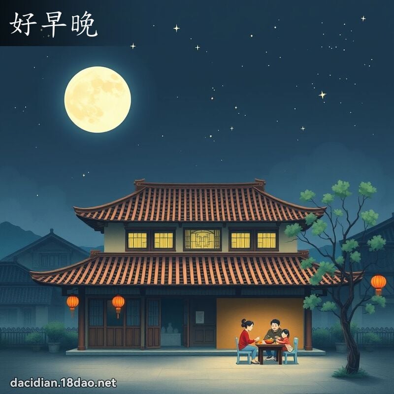好早晚 - 國語大辭典配圖