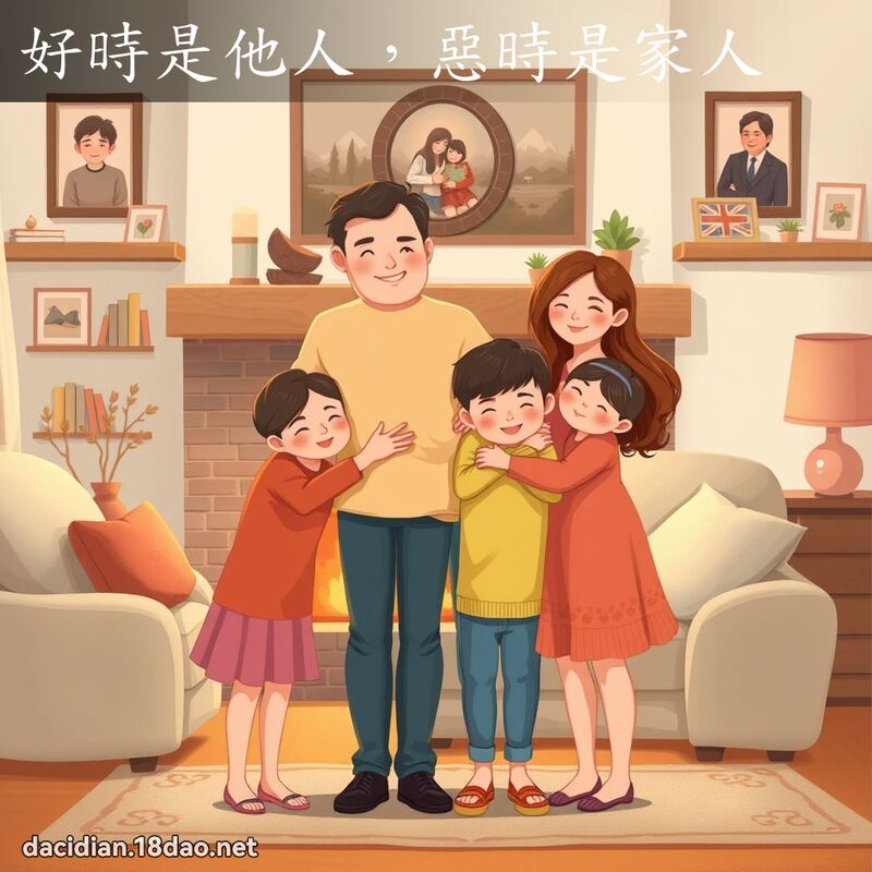 好時是他人，惡時是家人 - 國語大辭典配圖