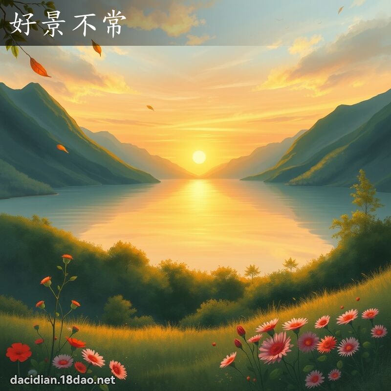 好景不常 - 國語大辭典配圖