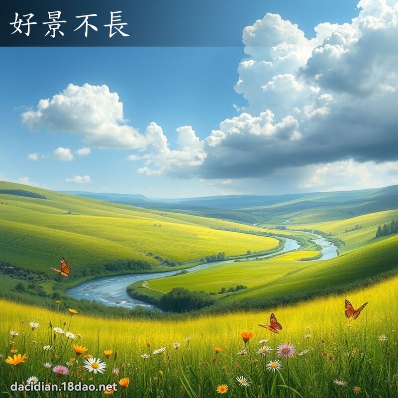 好景不長 - 國語大辭典配圖