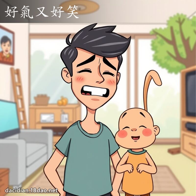 好气又好笑 - 国语大辞典配图